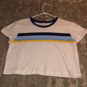 striped crop top